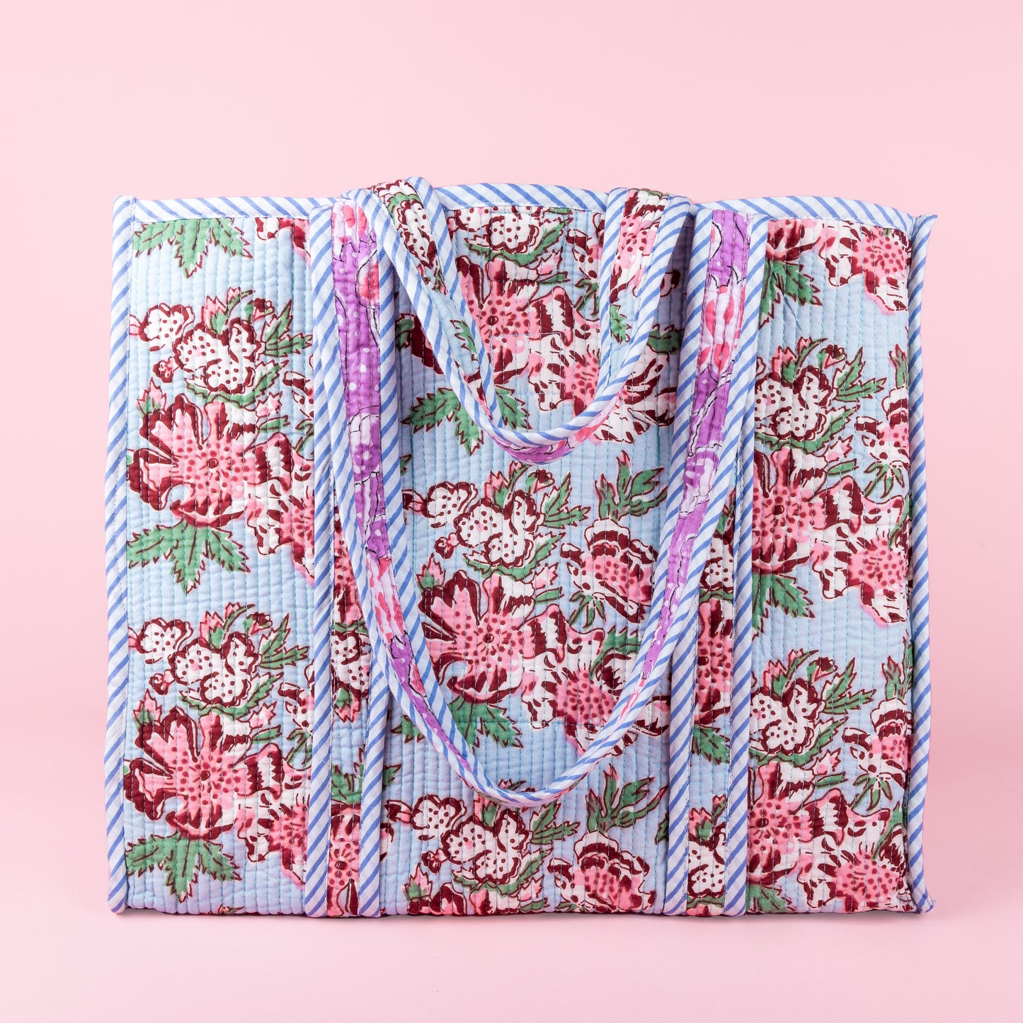 Tote Bag - Licht blauw - Lila - No.12