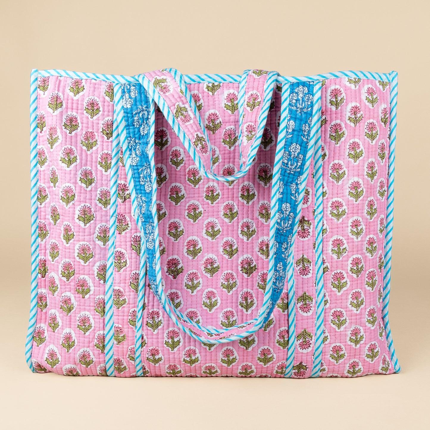 Sac fourre-tout - rose - bleu - n ° 11