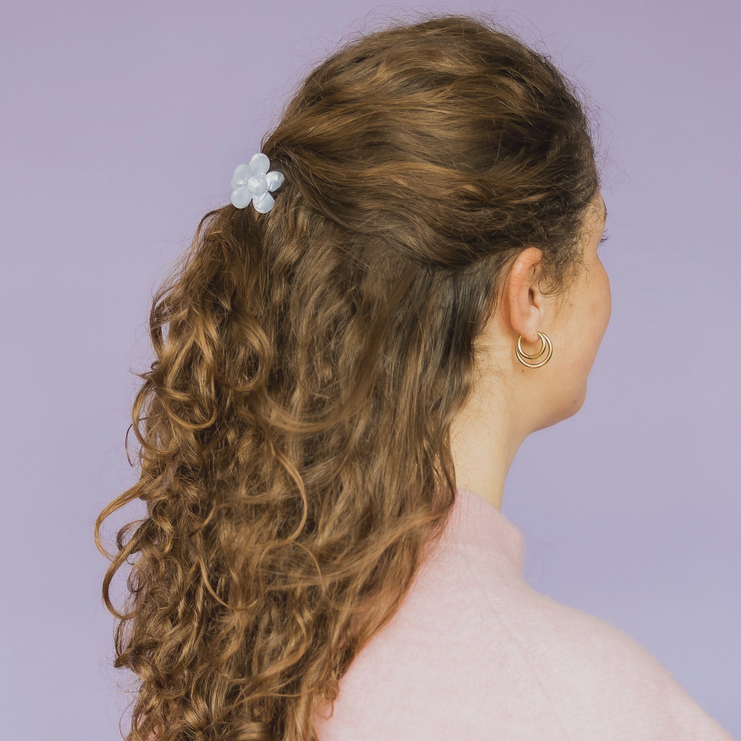 Hair Clip Flower Light <tc>Lila</tc>-small