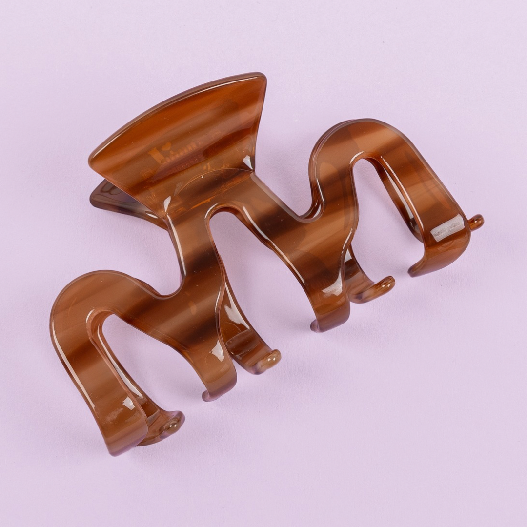 Haarclip toffee