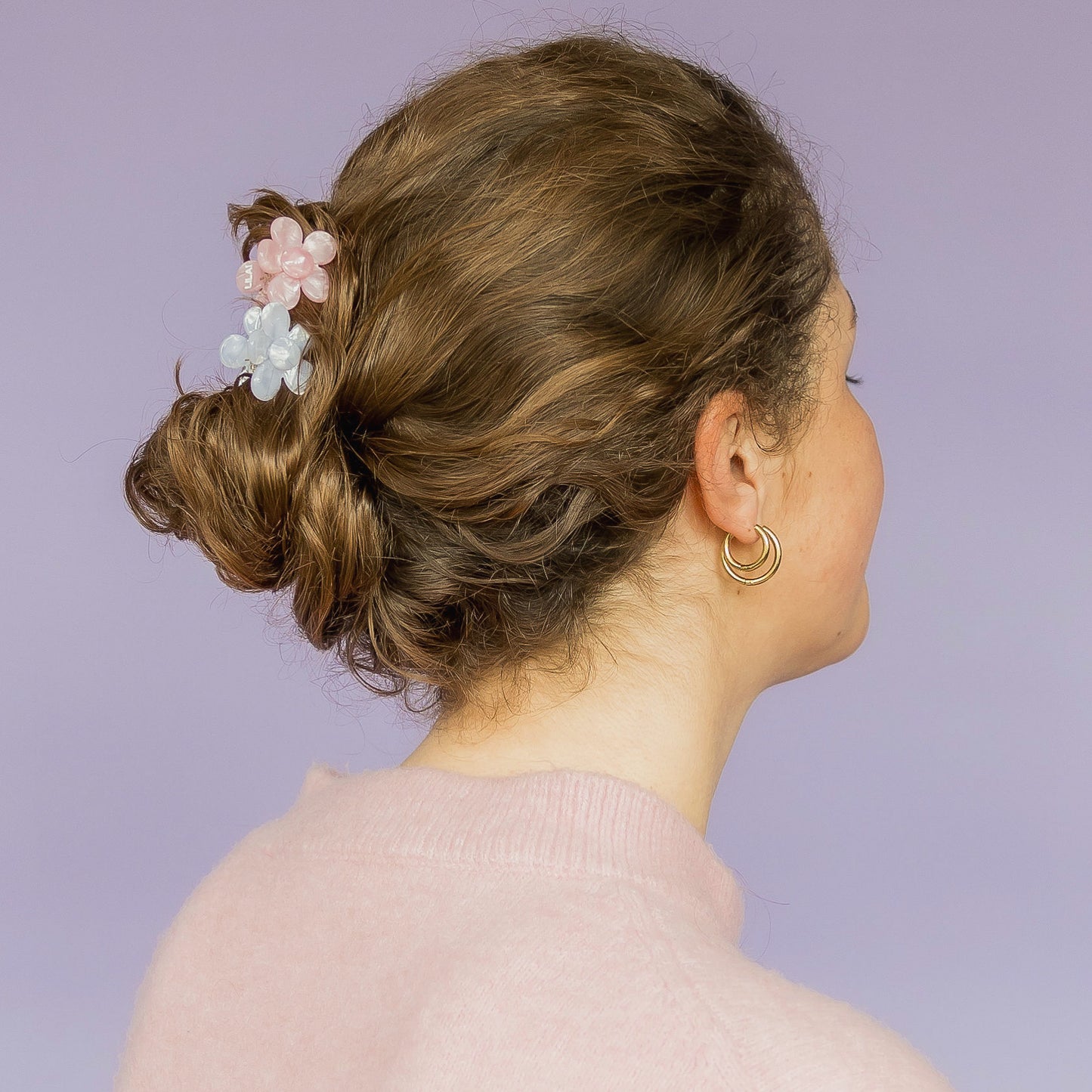 Hair Clip Flower Light <tc>Lila</tc>-small