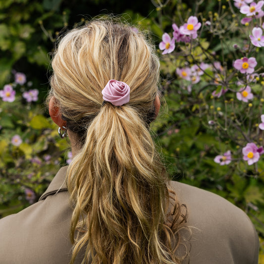 Elastiek- Oud roze roos