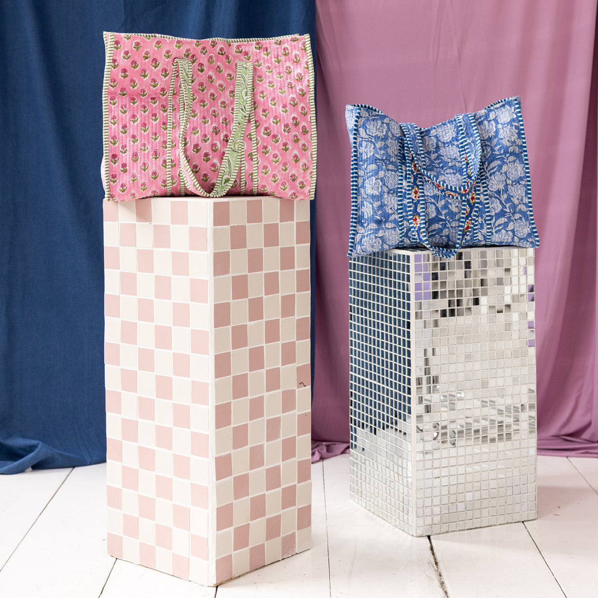 Tote bag - Roze - Groen - No.17