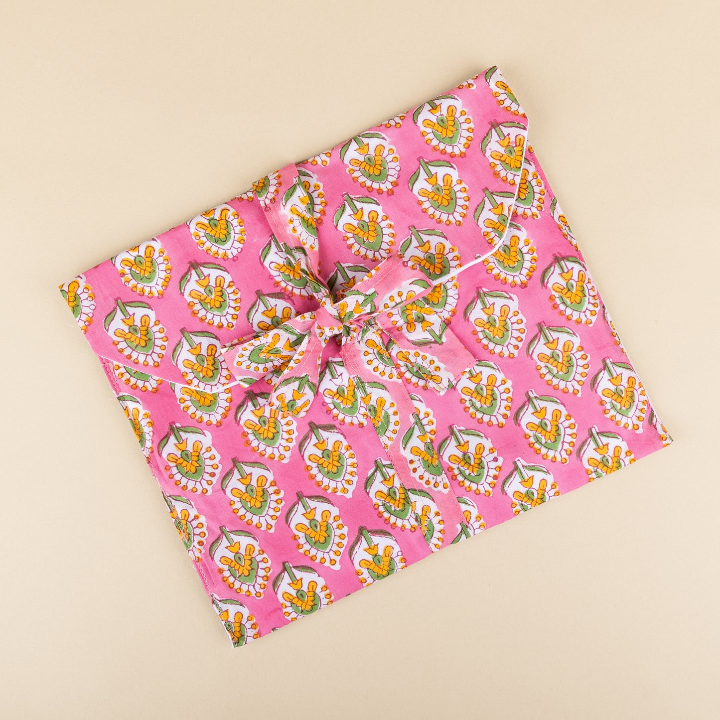 Tote Bag - Pink - Green - No.17