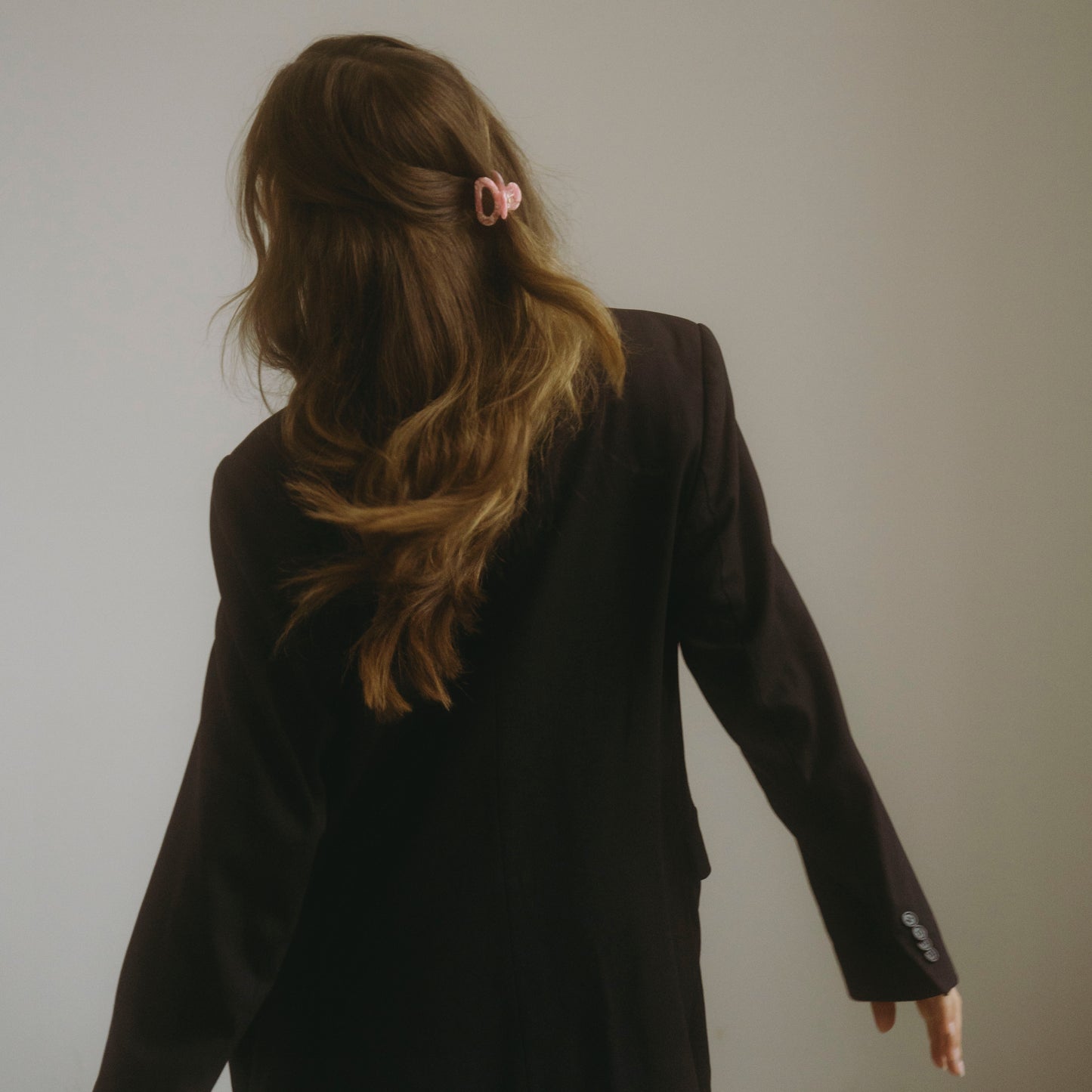 Haarclip Rozenkwarts