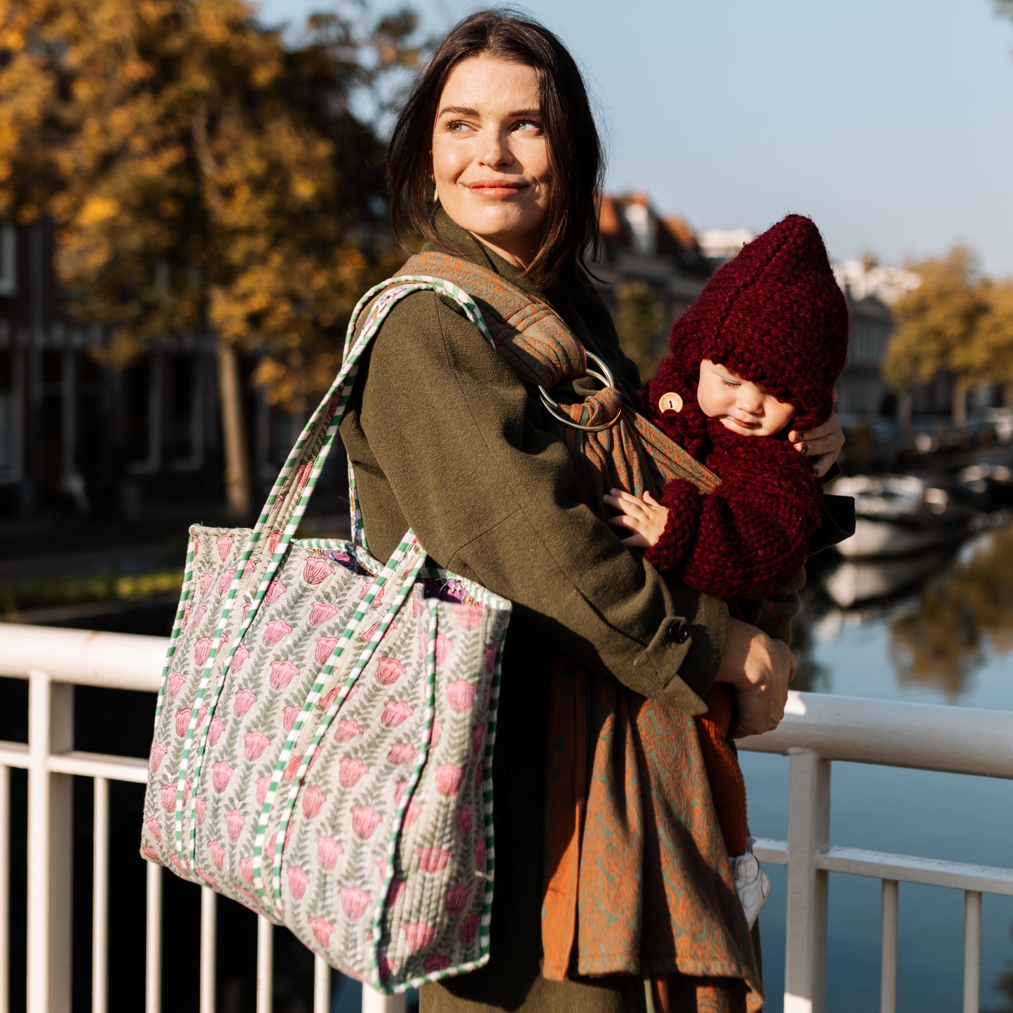 Tote Bag - Green - Lila - Rits - No.3