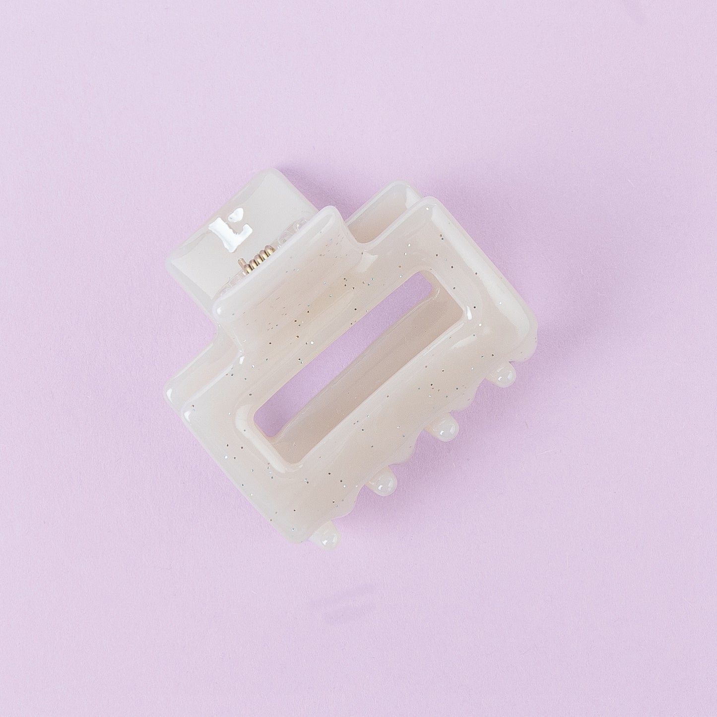 Hair Clip Cream Glitter