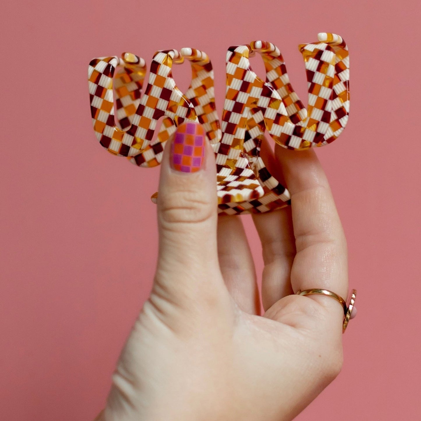 Haarclip Chessboard