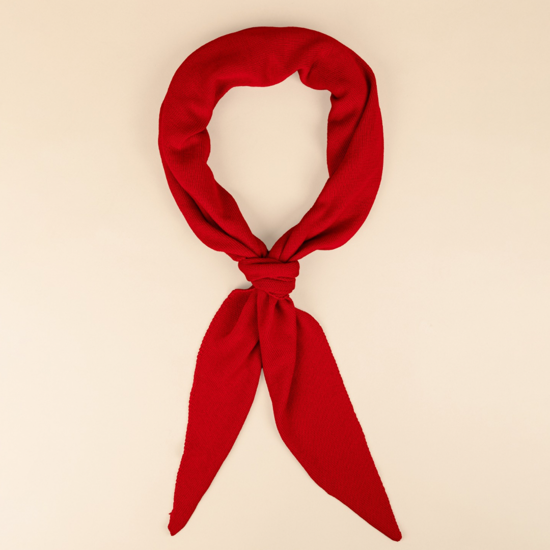 Triangle Scarf - Red - Large