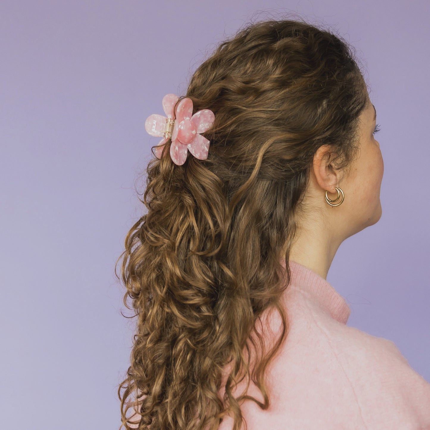 Hair Clip Flower - Pink