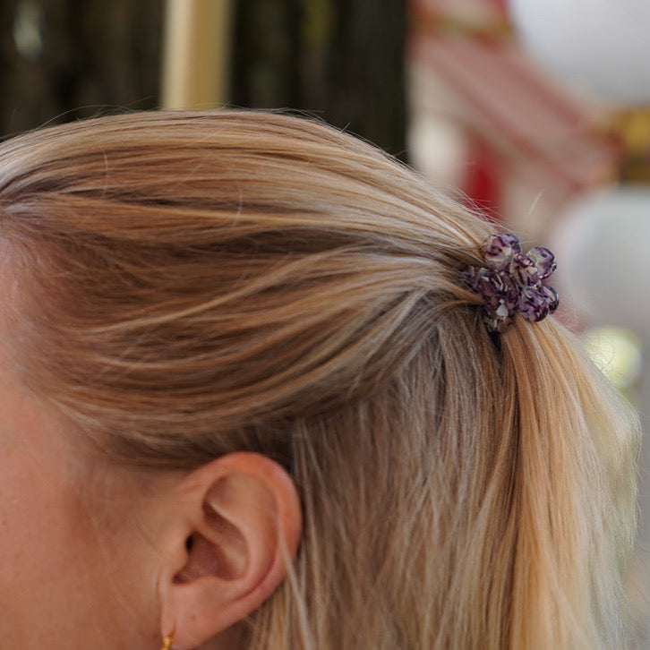 Hair clip Flower Purple-small