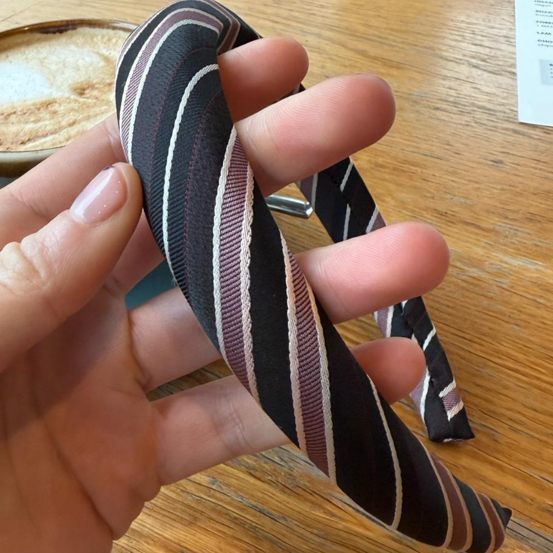 Stropdas haarband- Streepjes