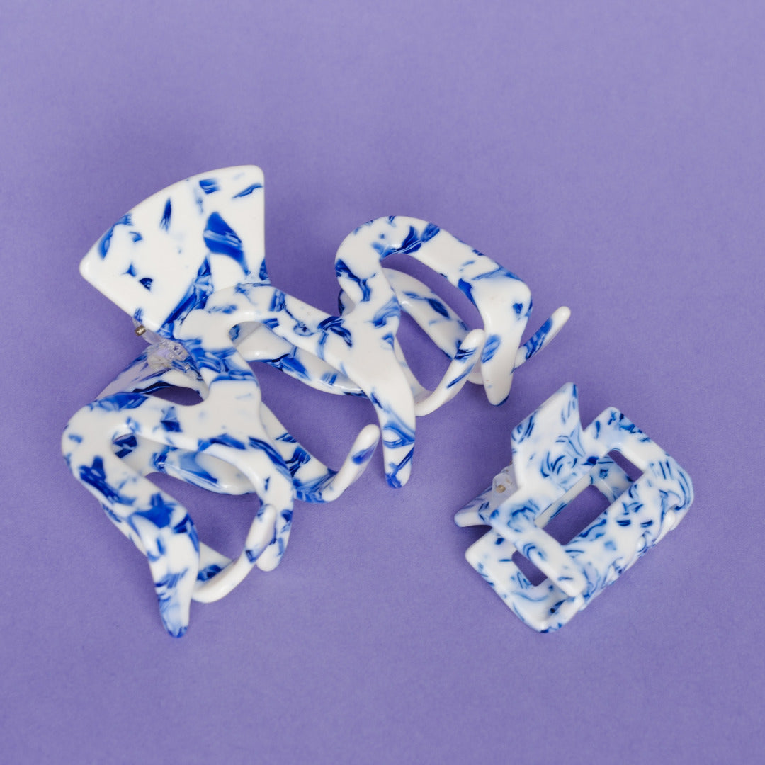 Haarclips Delfts Blue