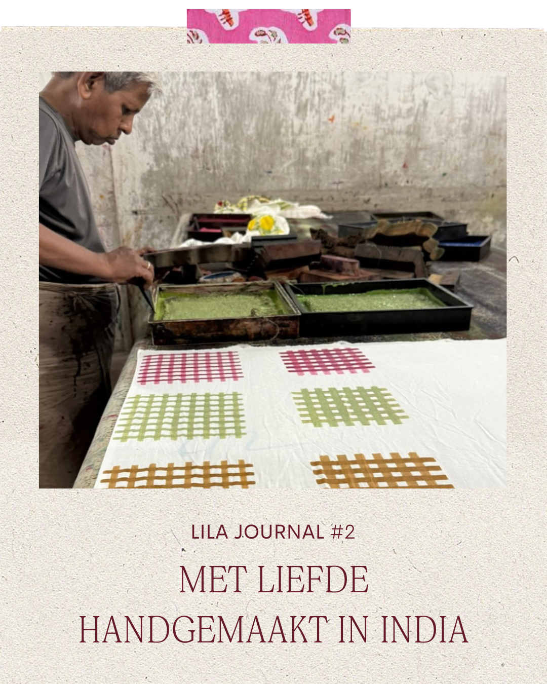 Fait à la main avec amour en Inde