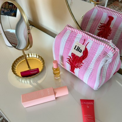 Tote bag - Lobster - inclusief toilettas - No.12