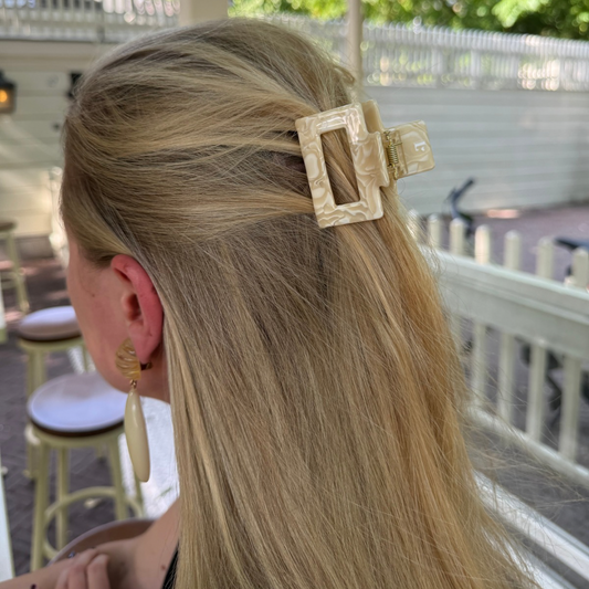 Haarclip Flat White