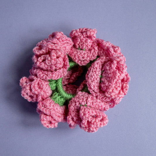 Scrunchie Coral crochet