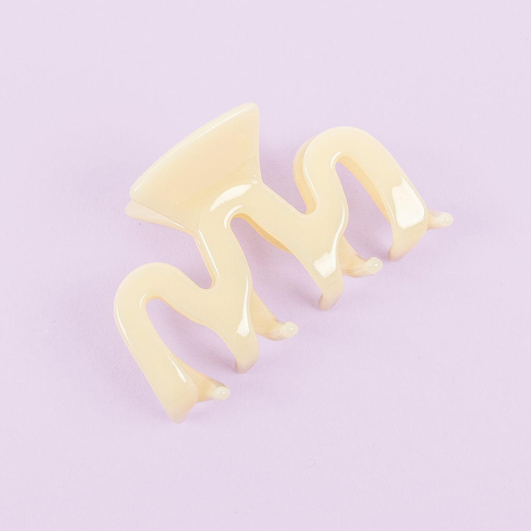 Haarclip Lemon meringue- klein