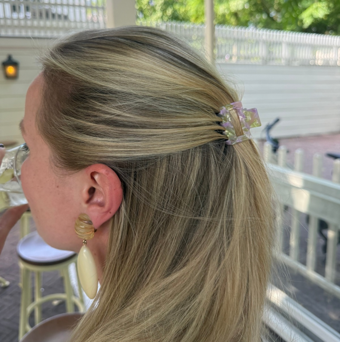 Haarclip Lavendeltuin - mini