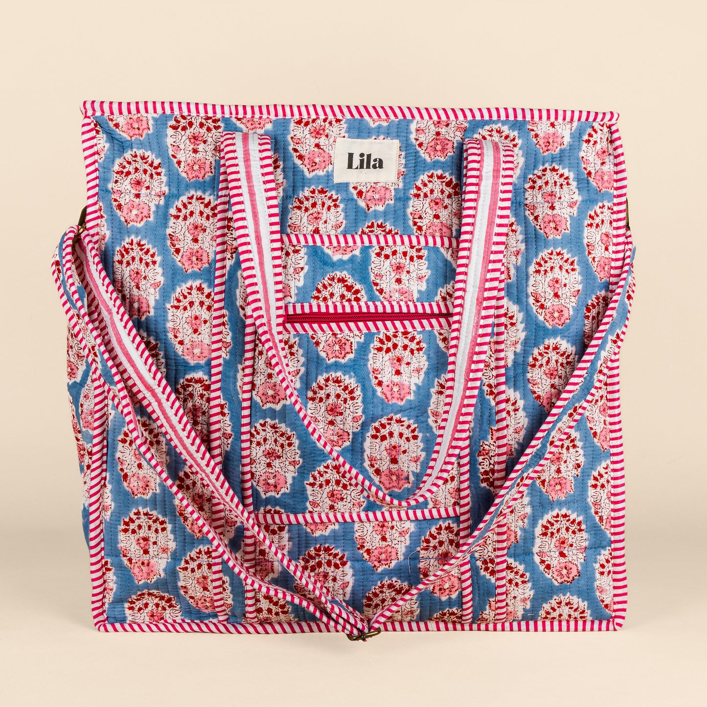 Cabas Organisé - Bleu - Rose - no.3