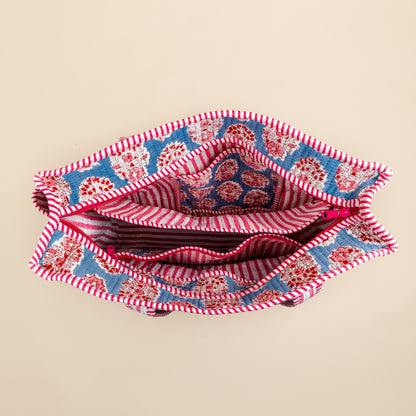 Cabas Organisé - Bleu - Rose - no.3