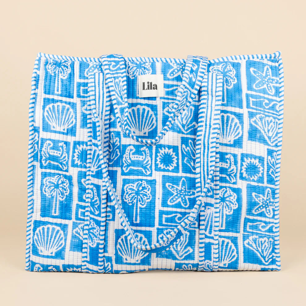 Tote Bag - Licht blauw - Grijs - No.20