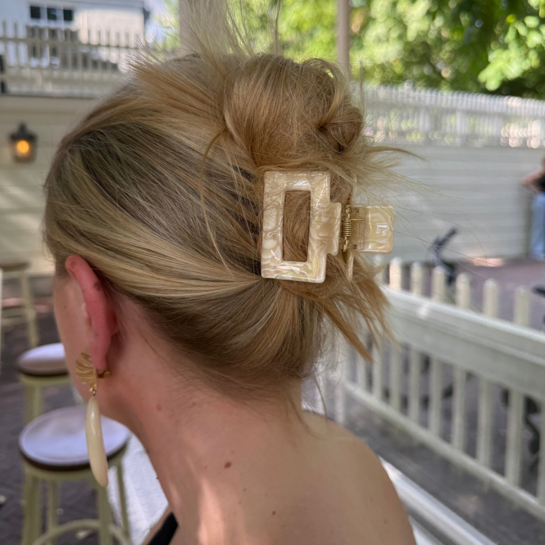 Haarclip Flat White