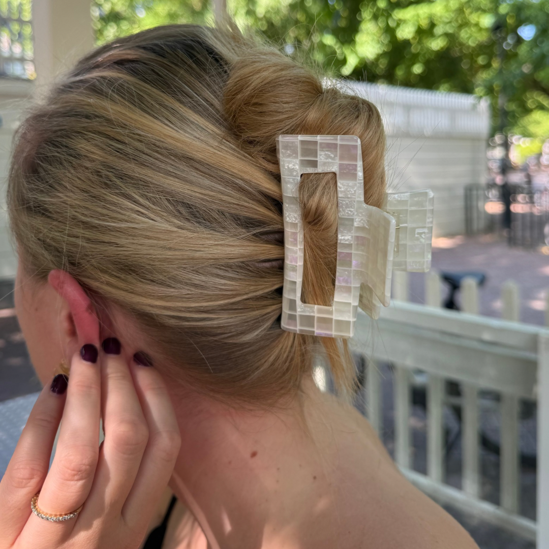 Haarclip Parelmoer - groot