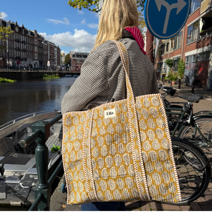 Tote bag - Paisley - Rits- inclusief toilettas -No.1
